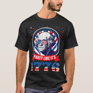 Camiseta Festa Divertida Como Se Fosse 1776 4 De Julho Geor