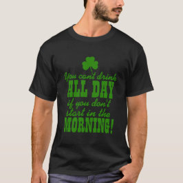Camiseta Festa Divertida de Bebedeira do Dia de São Patríci