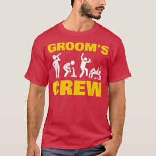 Camiseta Festa Divertida de Despedida de Solteiro da Equipe