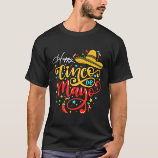 Camiseta Festa Divertida do Cinco De Mayo Fiesta 5 De Mayo