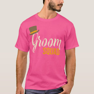 Camiseta Festa Divertida do Noivo Esquadrão de Despedida de
