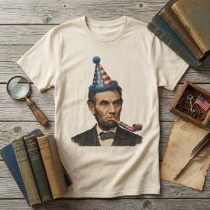 Camiseta Festa Divertida do Partido de Abraham Lincoln 