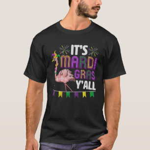 Camiseta Festa do Carnaval Engraçado Idea Flamingo É Mardi