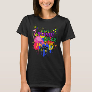 Camiseta Festa do Carnaval Engraçado Ideia Flamingo Mardi G