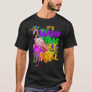 Camiseta Festa do Carnaval Idea Flamingo Mardi Gras
