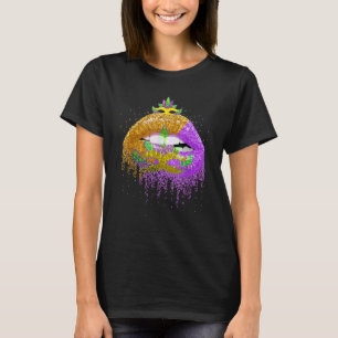 Camiseta Festa do Carnaval Lábios Mascarada