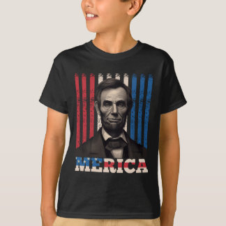 Camiseta Festa do Dia da Independência de Merica Lincoln 4 