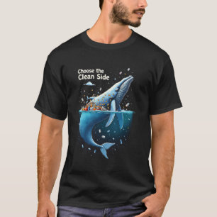 Camiseta Festa do Dia da Terra Plástico Vintage Salve o Oce