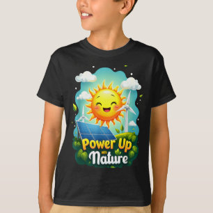 Camiseta Festa do Dia da Terra Vintage Energia Renovável So