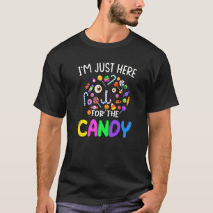 Camiseta Festa do Dia das Bruxas, só estou aqui para o dia
