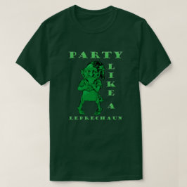Camiseta Festa do Dia de Patrick como um Leprechaun Mens T