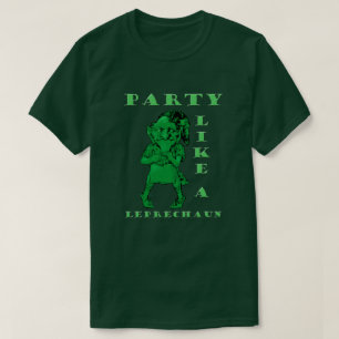 Camiseta Festa do Dia de Patrick como um Leprechaun Mens T