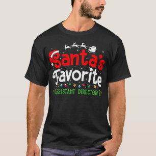 Camiseta Festa do Diretor Assistente Favorito do Papai Noel