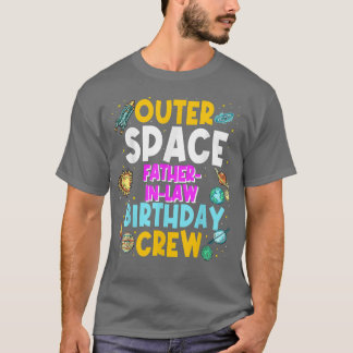 Camiseta Festa do Espaço Exterior PadreInLaw Birthday Crew