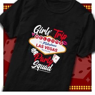 Camiseta Festa do Esquadrão de Vegas Viagem das Garotas par