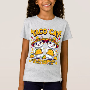 Camiseta Festa do Gato Taco Kawaii Fofo Cinco de Maio Chibi