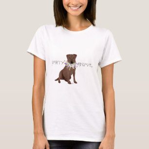 Camiseta Festa do Labrador Retriever Chocolate