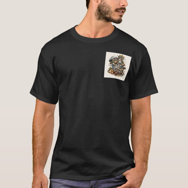 Camiseta Festa do Panda Lixo (Frente)