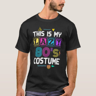 Camiseta Festa do Tema Oitenta Figurino da Música dos anos 