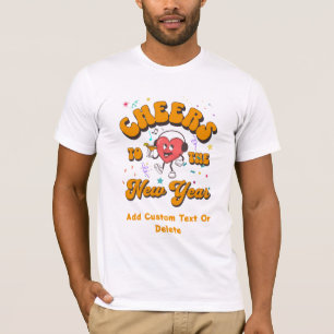 Camiseta Festa dos Anos novos da Escola do feliz ano novo 2