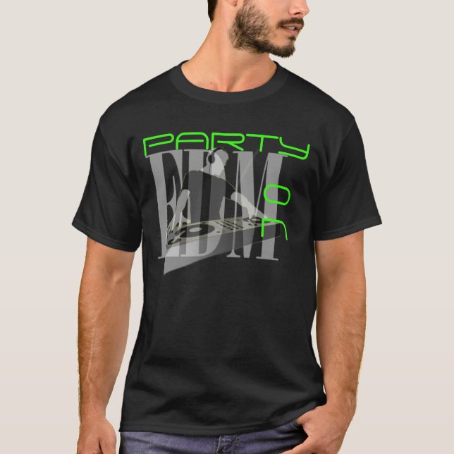 CAMISETA FESTA EDM NEON VERDE LIGADA (Frente)