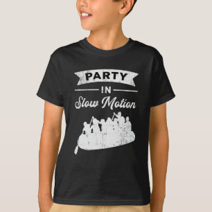 Camiseta Festa Em Barco De Barco De Canoa De Movimento Lent