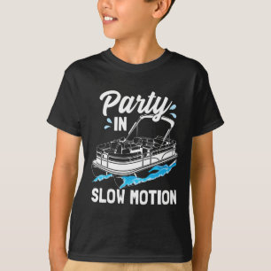 Camiseta Festa Em Câmera Lenta Barco De Pontão De Barco Div