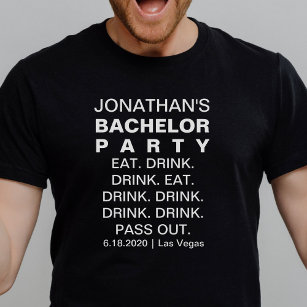 Camiseta Festa Engraçada Comendo Bebida Personalizada