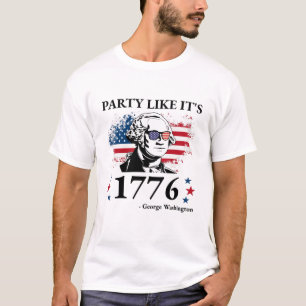 Camiseta Festa Engraçada Como é 1776 George Washington Gi