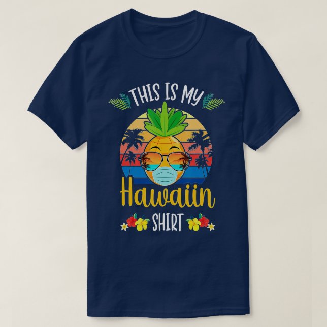 Camiseta Festa Engraçada De Verão De Abacaxi Praia Esta É A (Frente do Design)