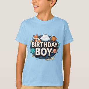 Camiseta Festa Espacial de Aniversário
