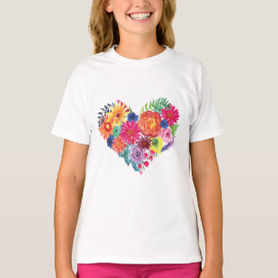 Camiseta Festa Floral Aquarela