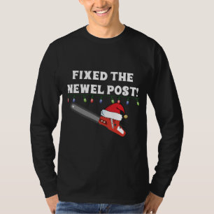 Camiseta Festa Fria de Natal Engraçada Ideia consertou