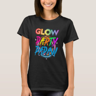 Camiseta Festa Glow Papaw Efeito de respingo de tinta Glo
