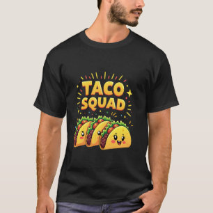 Camiseta Festa Mexicana Cinco de Mayo Comida de Taco Squad