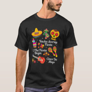 Camiseta Festa Mexicana Cinco De Mayo para Homens Mulheres