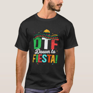 Camiseta Festa Mexicana Dtf Down To Fiesta