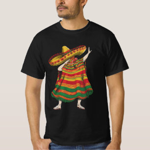 Camiseta Festa Mexicana Poncho Cinco De Mayo Fiesta