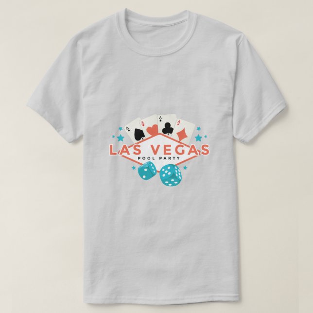 Camiseta Festa na Piscina de Las Vegas (Frente do Design)