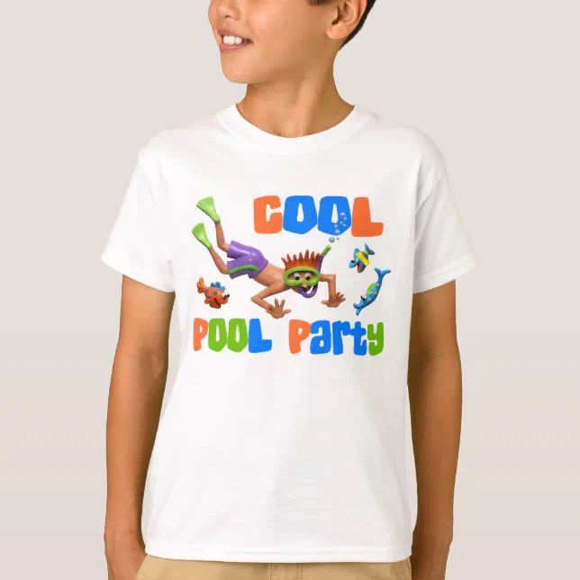 Camiseta Regata Pool Party Personalizada Infantil