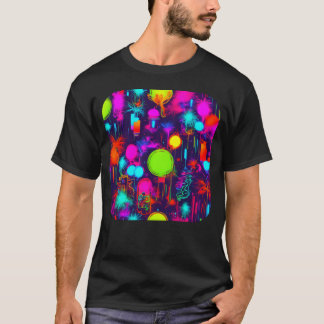 Camiseta Festa Neon Cor Vintage Glow Amigos Electro