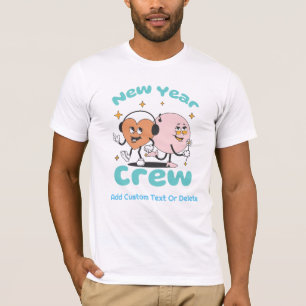 Camiseta Festa Noturna do Disco do Feliz ano novo 2024