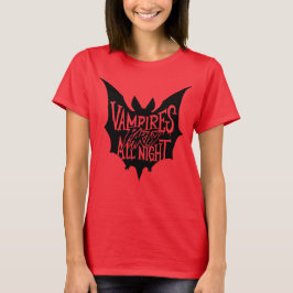 Camiseta Festa Noturna: Festa de Halloween dos Vampiros