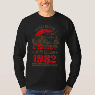 Camiseta Festa Para Homens De 40 Anos Para Irmã, 1982