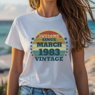 Camiseta Festa personalizada de aniversário de 40 anos de q