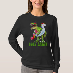 Camiseta Festa piscina Dinossauro Unicorn Férias de Verão n