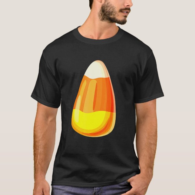 Camiseta Festa Preguiçosa de Candy Corn no Último Minuto (Frente)
