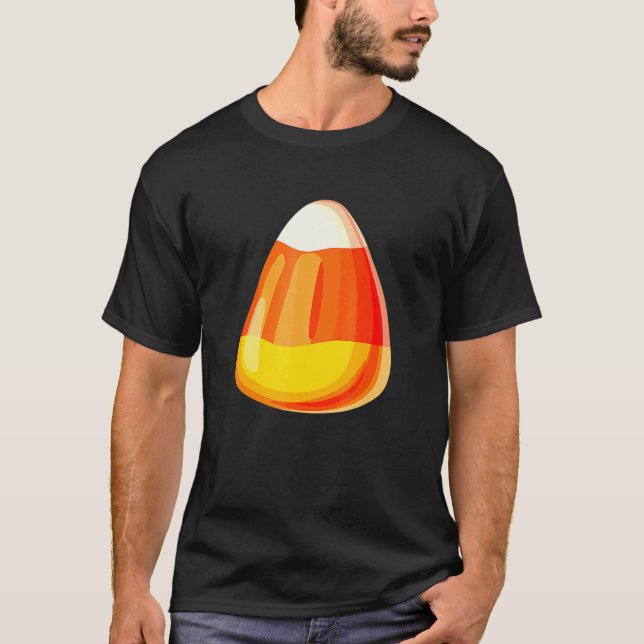 Camiseta Festa Preguiçosa de Candy Corn no Último Minuto (Frente)