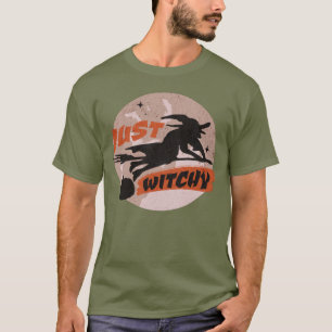 Camiseta Festa Retro de Bruxa de Halloween