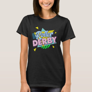 Camiseta Festa Retro de Roller Derby dos Anos 80 Roller De